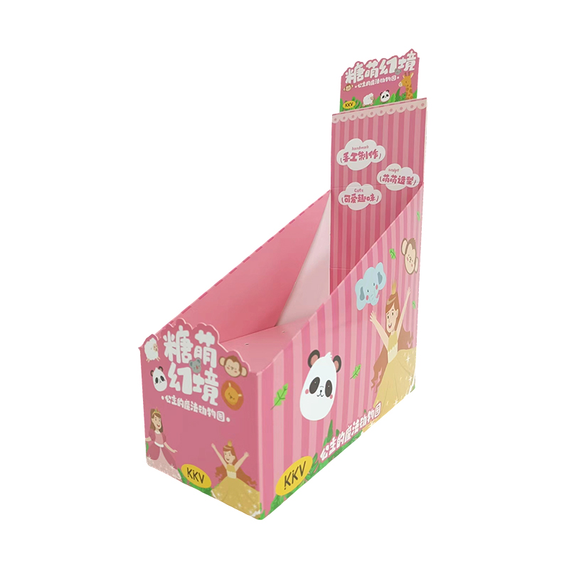 چاپ کارت سفید 400 گرم و فیلم مجدد ، جعبه نمایش کاغذ PDQ Lollipop